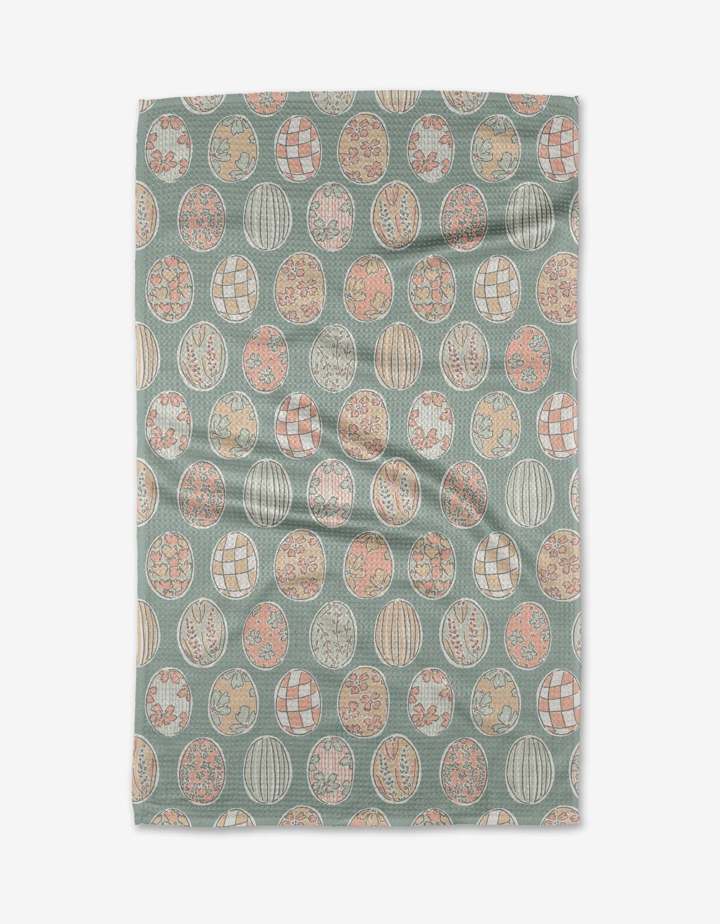 Geometry Spring Easter Eggs Kitchen Tea Towel