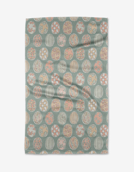 Spring Easter Eggs Tea Towel