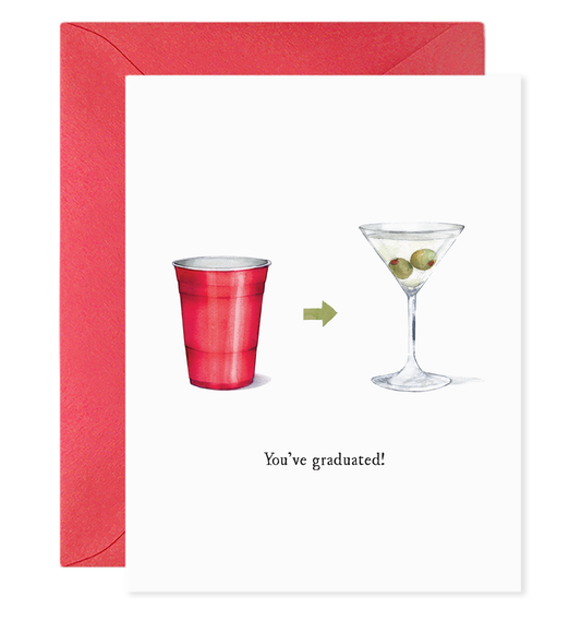 You've Graduated Martini | Congrats Graduation Card