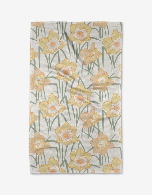 Spring Daffodil Fields Tea Towel