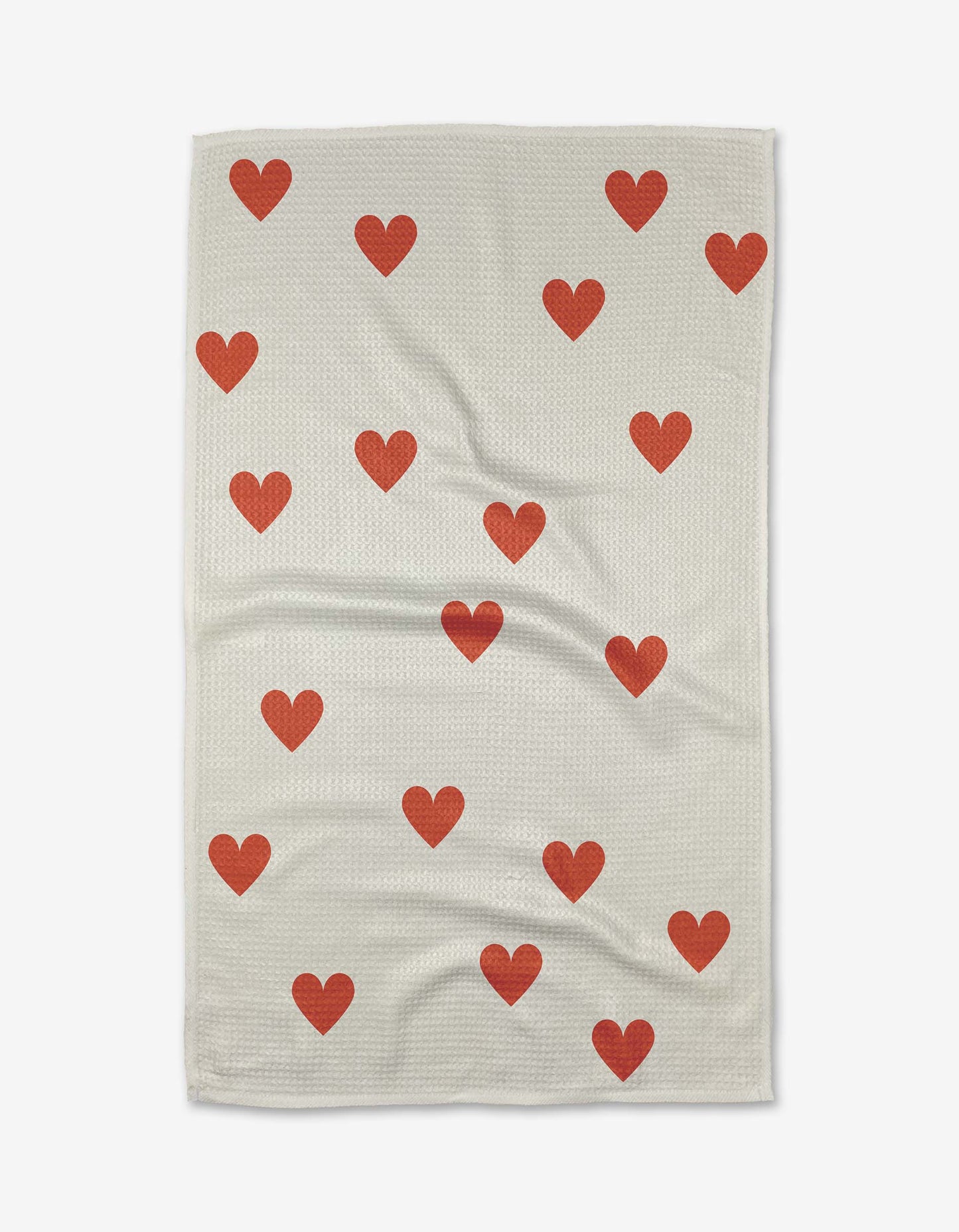 Geometry Simple Love Kitchen Tea Towel