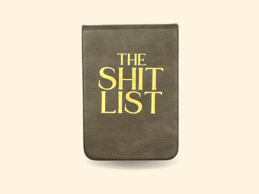 The Shit List - Leatherette Pocket Journal