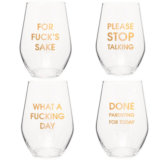 Daily Mood Swing Wine Glasses