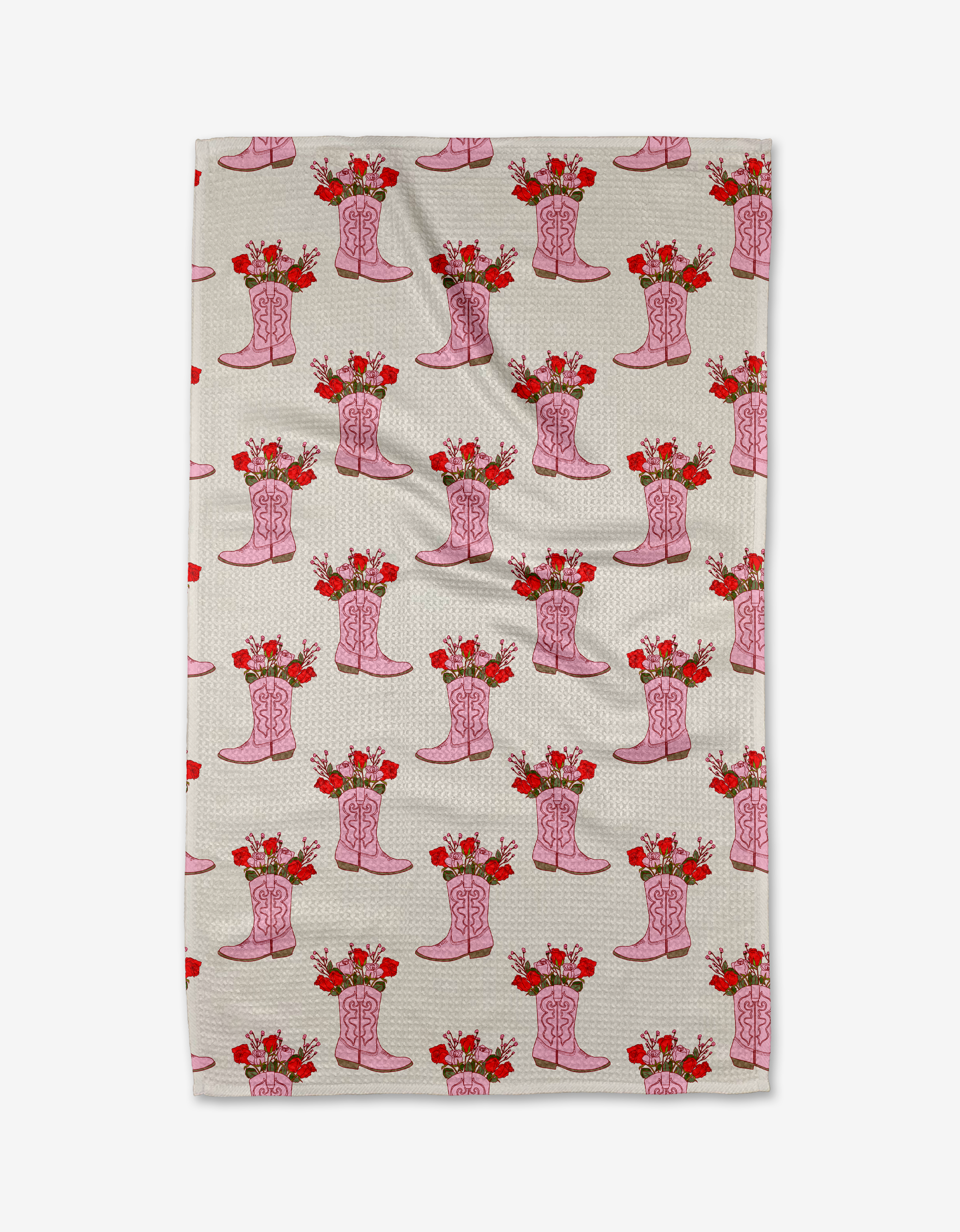 Geometry Cowgirl Boots Tea Towel