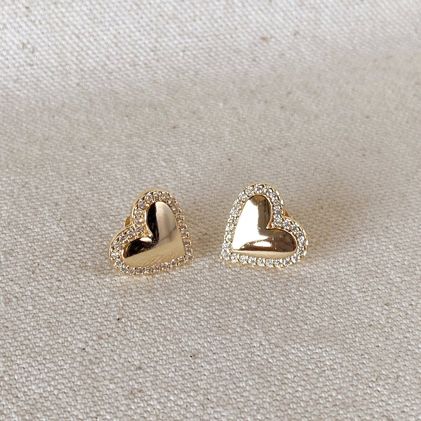 Pillow Heart Studs