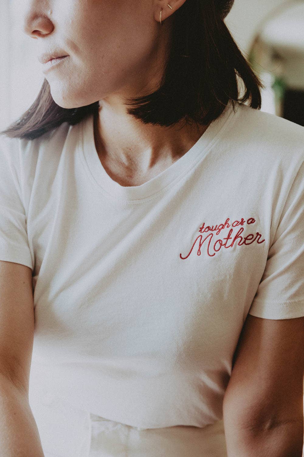 Tough as a Mother |White Fitted Tee