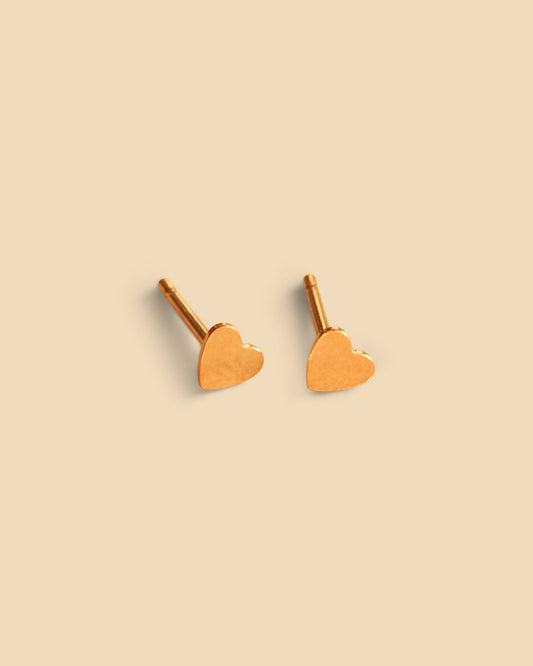 Tiny Heart Studs