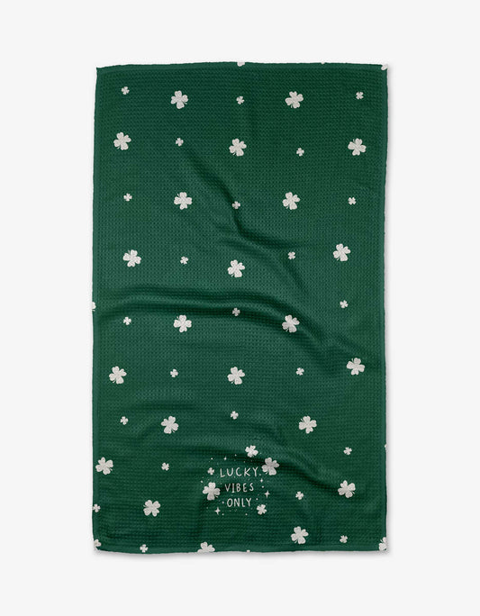 Geometry Emerald Luck Tea Towel