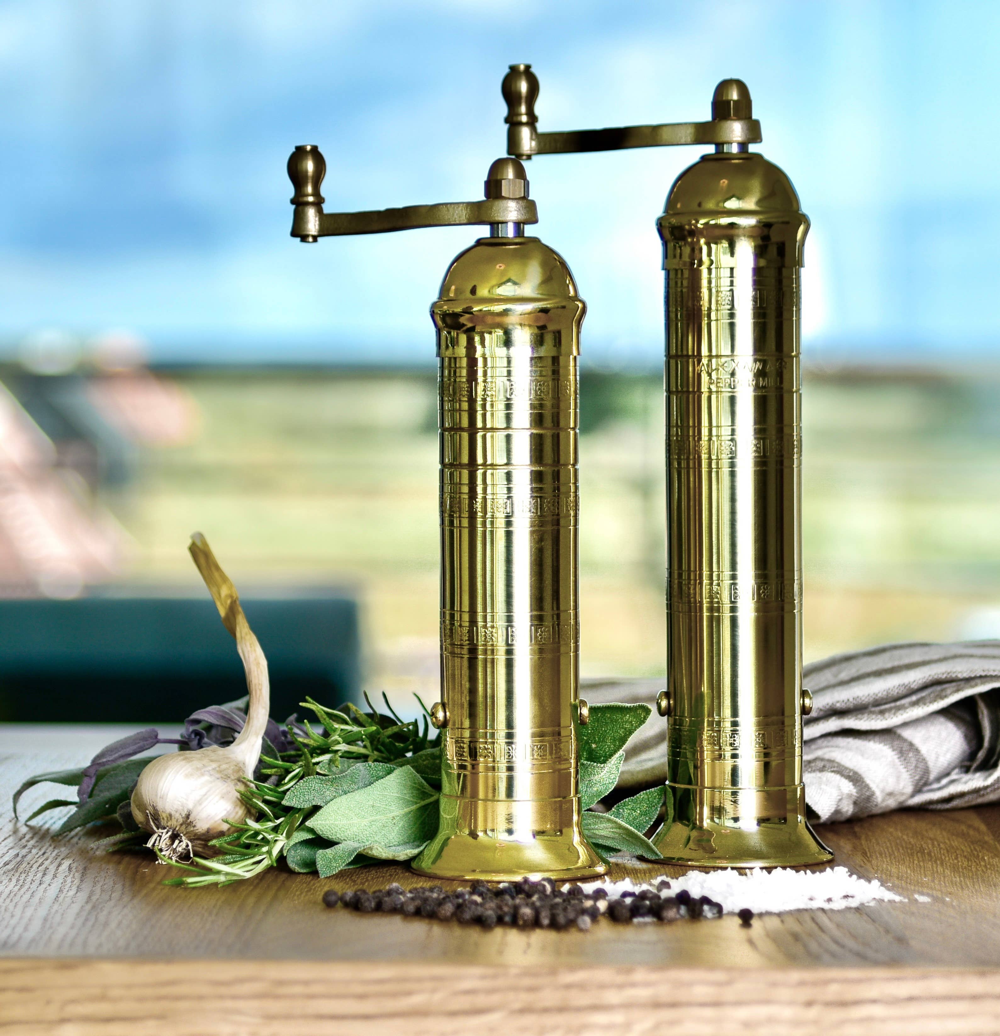 Brass Pepper Mill
