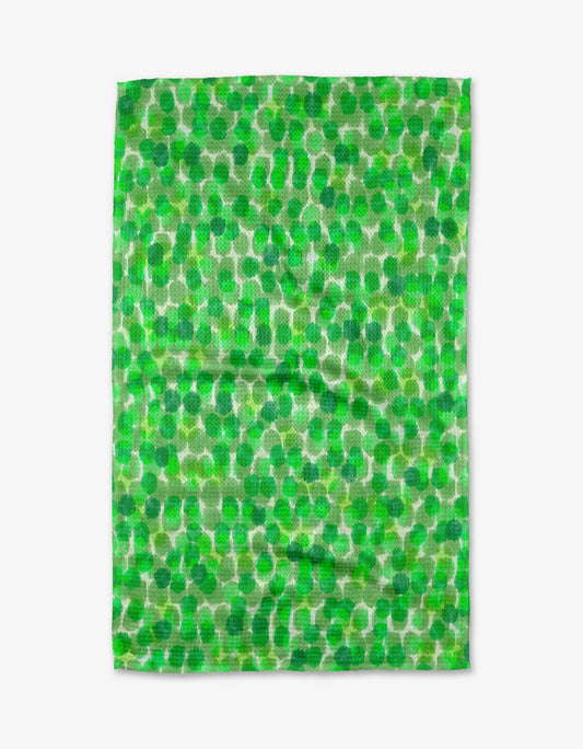 Geometry Green Wonderland Tea Towel