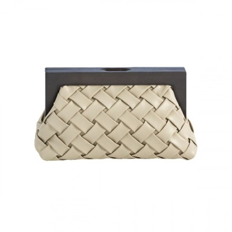 CHARLOTTE FRAME CLUTCH, IVORY