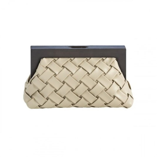 CHARLOTTE FRAME CLUTCH, IVORY